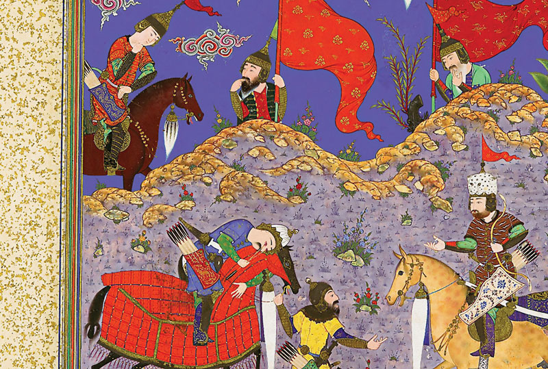 رزم رستم و اسفندیار (شاهنامه میرتهماسب)